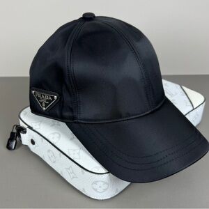 Prada Sleek Black Satin Hat